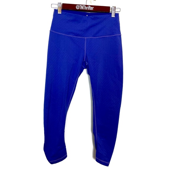 Prana Women’s Cropped Purple Stretch Leggings Small Fitness Gym Athleisure Yoga - Picture 9 of 9